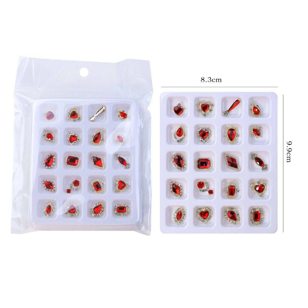 Agustina Kuku Rhinestones Fashion Manicure Aksesoris Jepang Nail Art Campuran Hiasan Kuku Perhiasan Kuku