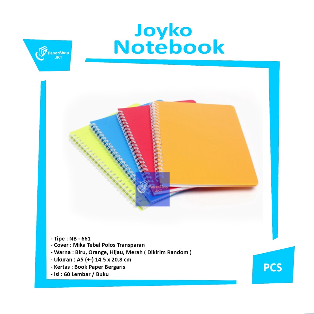 

JOYKO - Notebook Buku Catatan Buku Spiral A5 NB-661 - PCS