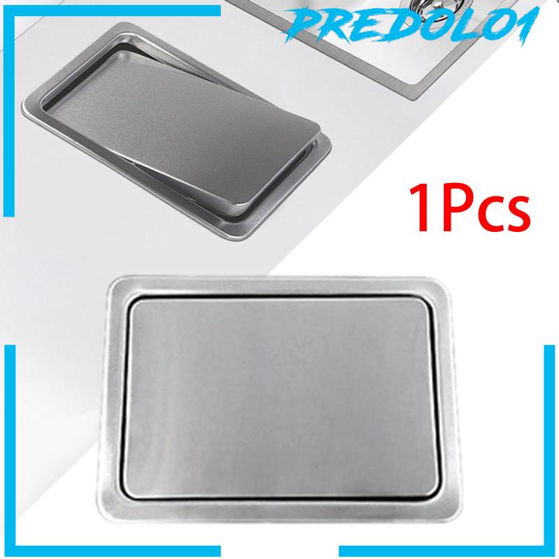 [Predolo1] Penutup Tempat Sampah Tutup Flap Lid Flip Built Stainless Steel Balance Untuk Outdoor