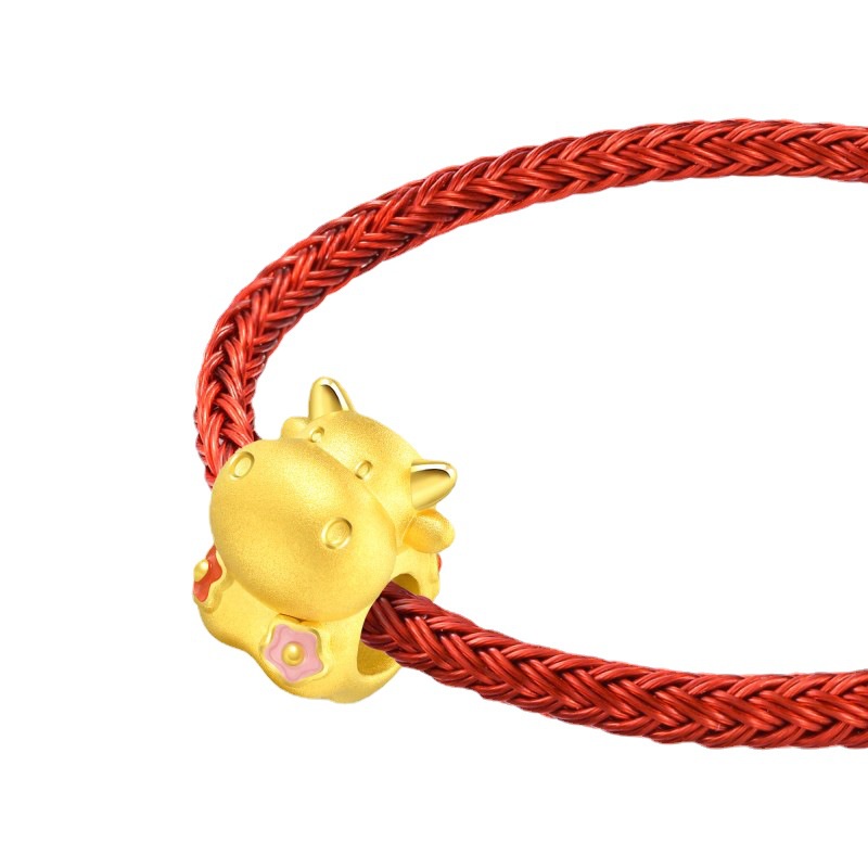 Goldkingdom Aksesoris Perhiasan Fashion Ready Stock Gelang Pria Dan Wanita Zodiak Ox Untuk Mengirim Bayi