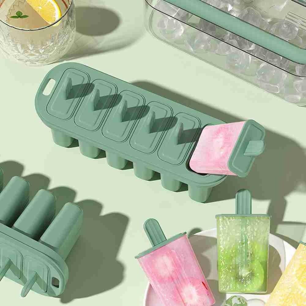 Solighter Cetakan Es Krim Dapur Rumah DIY Reusable Ice Pop Mold