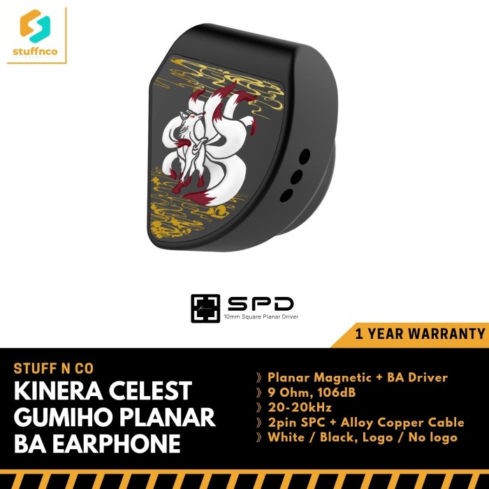 Kinera Celest Gumiho Hybrid SPD Planar BA Earphone IEM In Ear Monitor