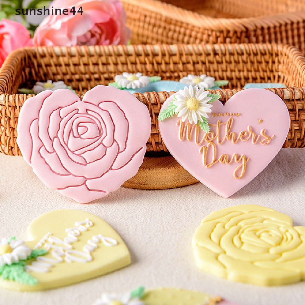 Sunshine Mom Cetakan Kue Huruf Ulang Tahun Fondant Cetakan Cookie Biscuit Stamp Mold ID