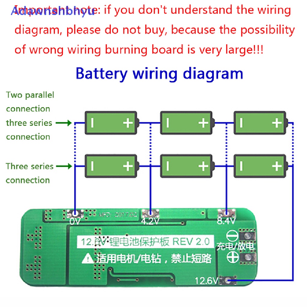 Adhyu 3S 20A Li-ion Lithium 18650charger PCB BMS Papan Perlindungan 12.6V ID