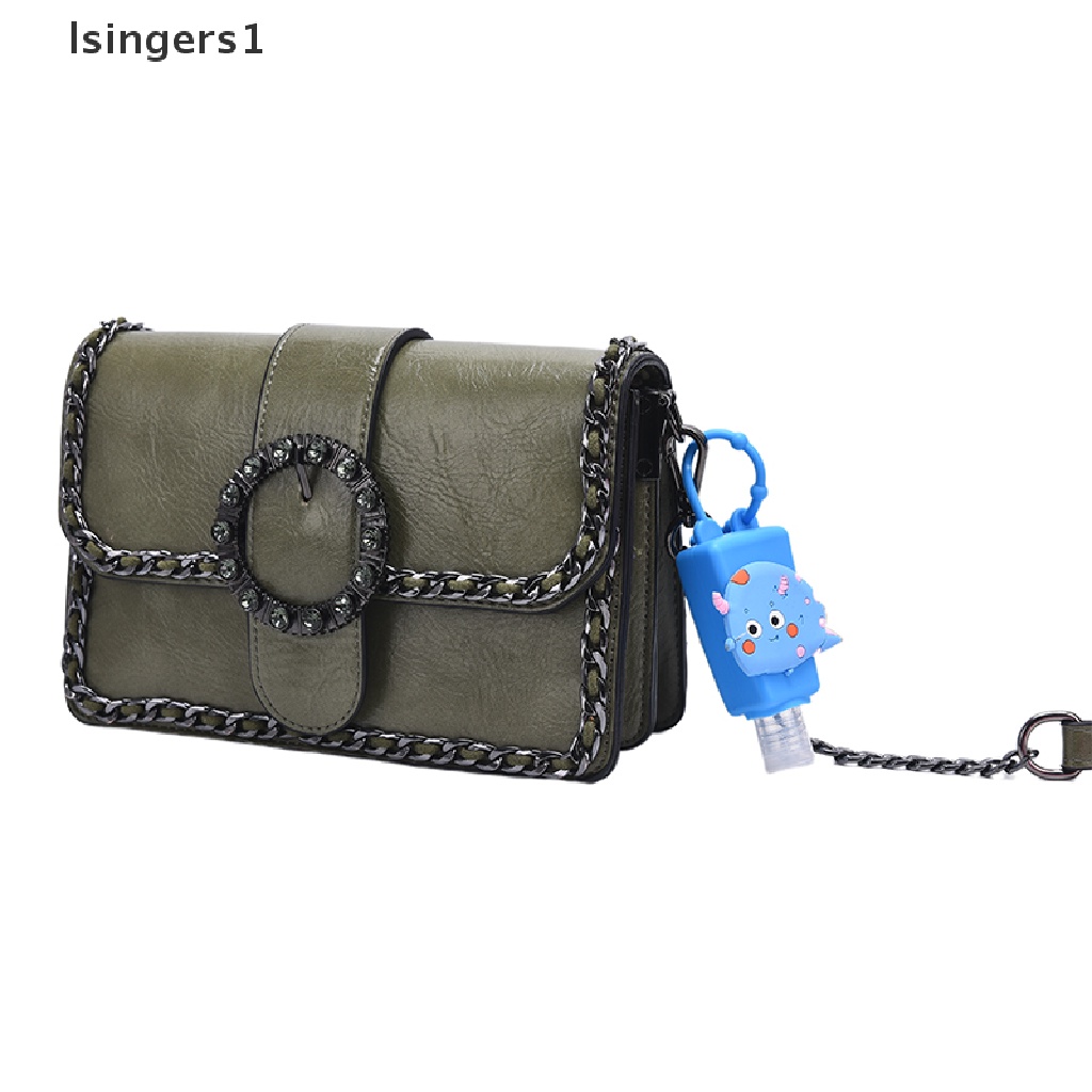 [lsingers1] Lucu Bunga Hewan Silikon Mandi Shower Hand Sanitizer Botol Holder Portable Butik