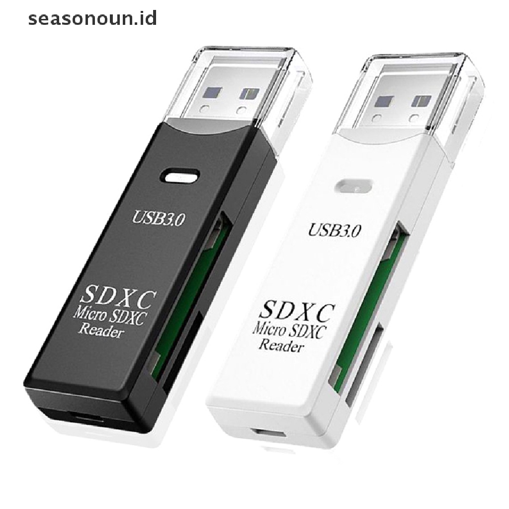 Seasonoun USB 3.0 Memory Reader Micro TF SD Card Reader Flash Drive Penulis Kecepatan Tinggi.