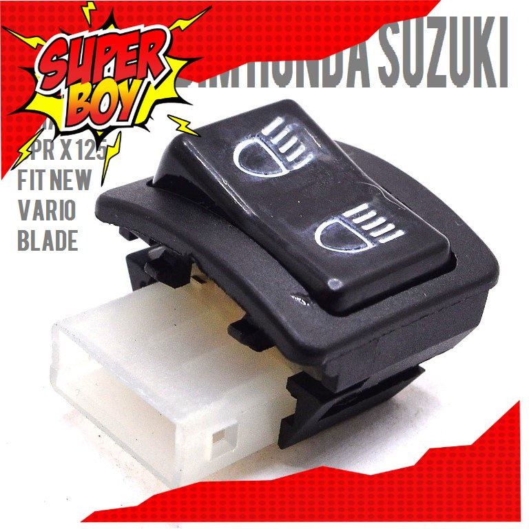 TOMBOL DIM SMASH HONDA supra x 125 supra fit new vario blade saklar jauh dekat  lampu motor honda su