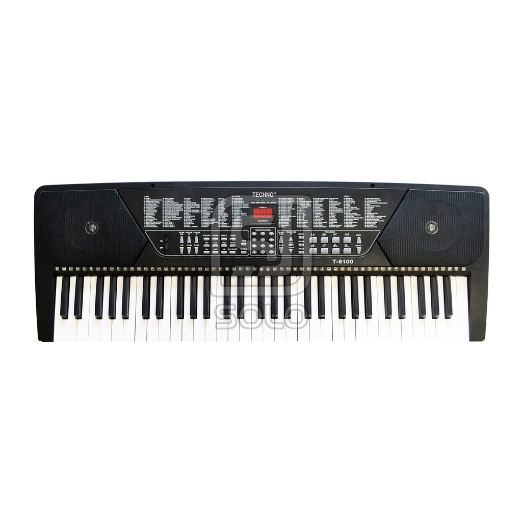 Alat Musik Keyboard Techno T-9100 Hitam