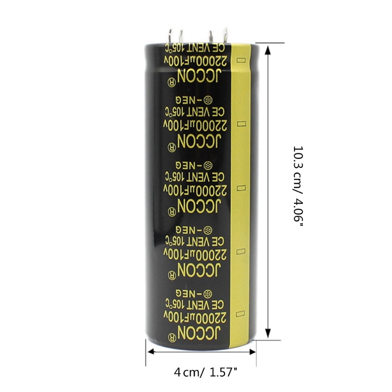 Bt 4Pin 100V 22000uF Aluminium Electrolytic Capacitor Amplifier Filter Kapasitor Volume 40x100 Kapasitor Filter