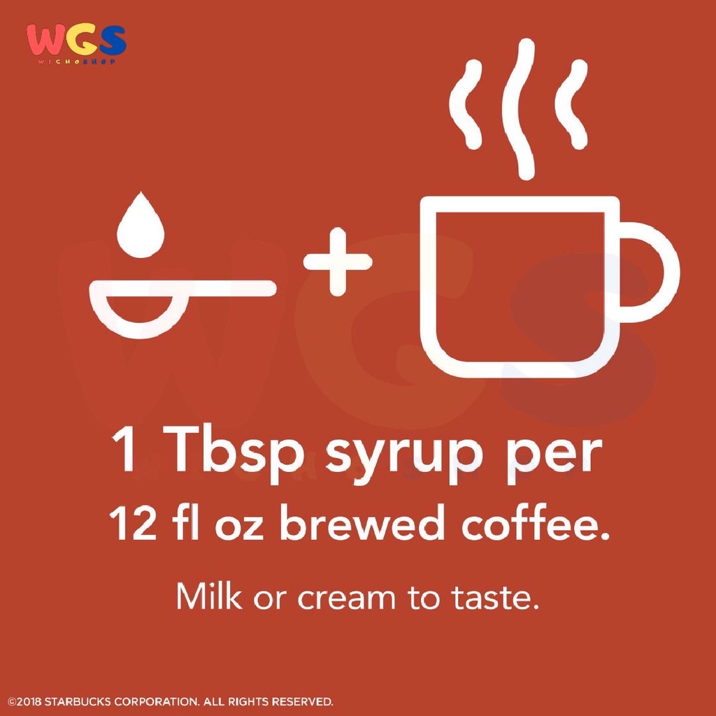 Starbucks Hazelnut Syrup With Other Naturally Flavored 360ml