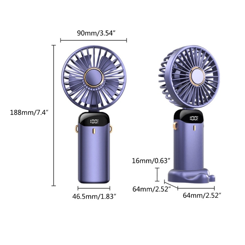 Zzz Kipas Angin Meja Mini 90derajat Dapat Ditekuk 5-gear Adjustable Electric Fan Untuk Asrama Mahasiswa