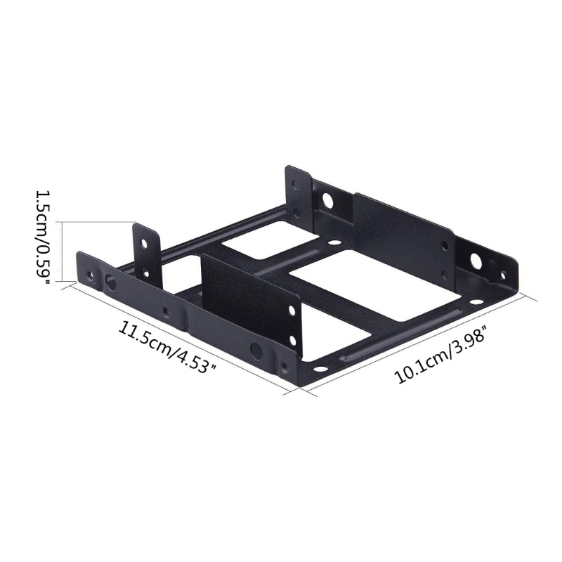 Btsg SSD Metal Mounting Bracket Kit, Adaptor Hardisk 2.5 Sampai 3.5 Dudukan Dudukan SSD