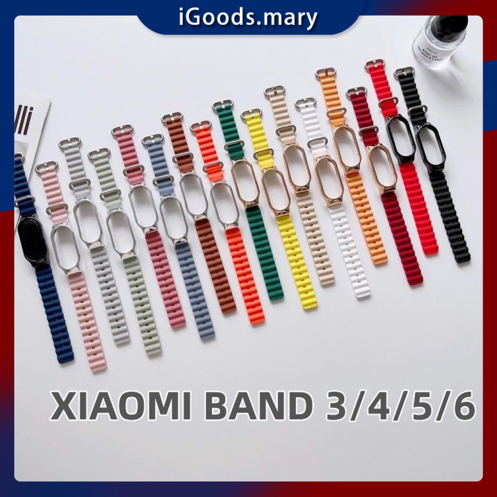 Tali strap Xiaomi Band Ocean Model Bergelombang Colorful Miband 3/4/5/6
