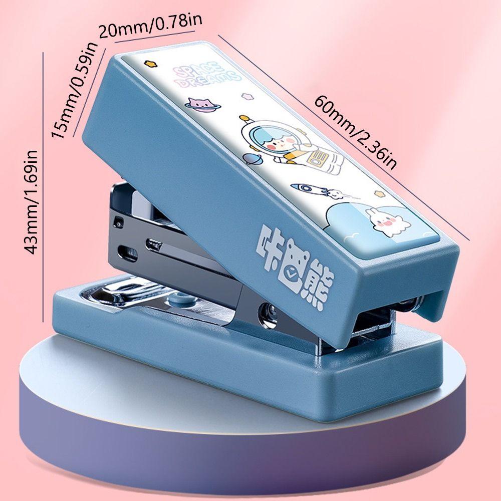 R-flower 2set Mini Stapler Metal Alat Tulis Kreatif Dengan 400PCS Staples