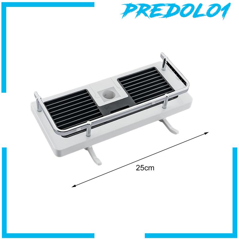 [Predolo1] Rak Shower Gantung Punch Free Adjustable Shower Organizer Untuk Batang Shower