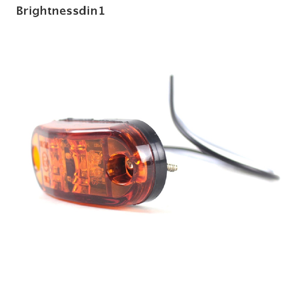 [Brightnessdin1] 1pcs 10V 30V LED Side Marker Lights Warning Tail Light Auto Mobil Lampu Eksternal Truk Truk Truk Truk Truk Truk Kuning Orange Putih Merah Butik