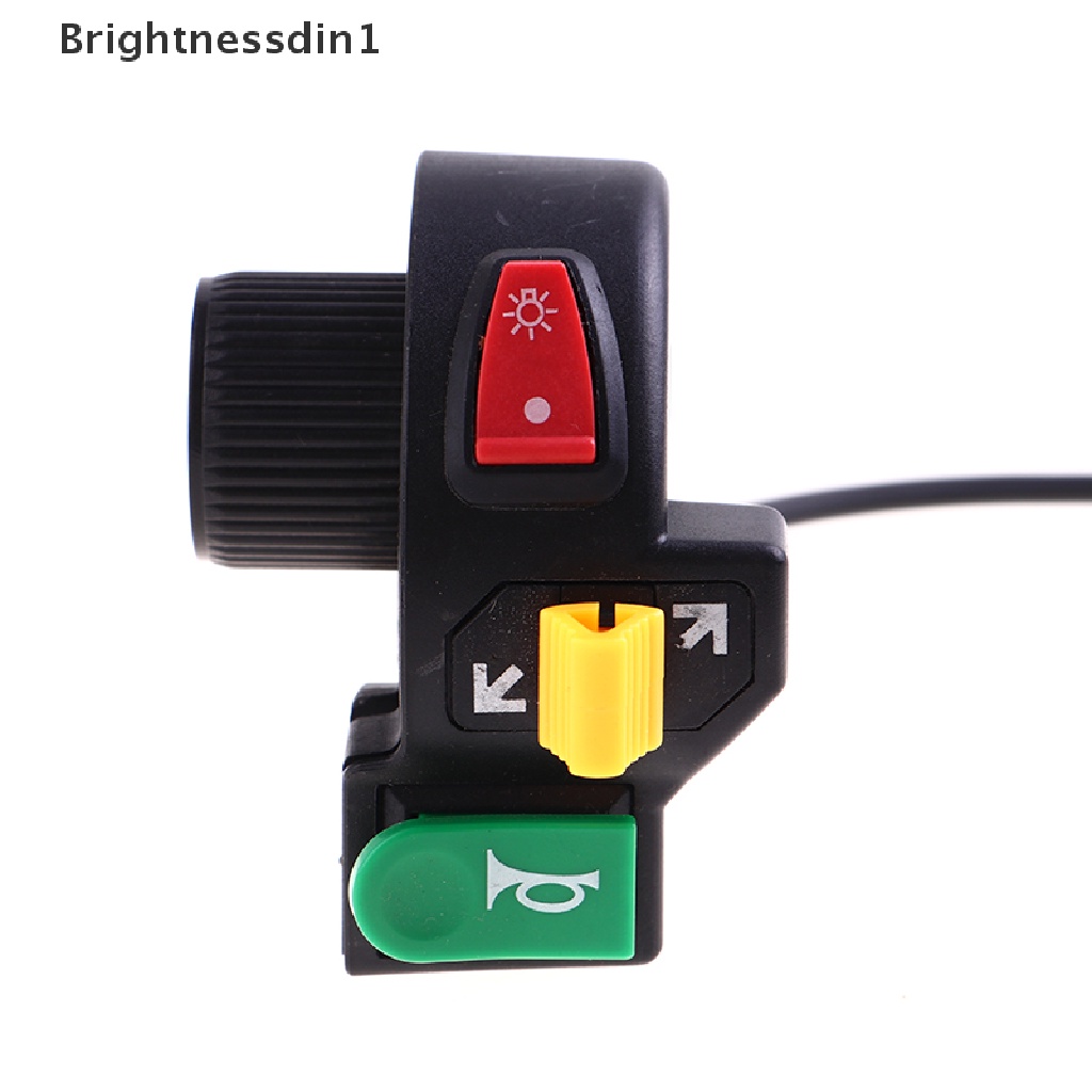 [Brightnessdin1] 3in1 Saklar Motor Sepeda Elektrik Scooter ATV Quad Lampu Sein Tanduk Di Butik