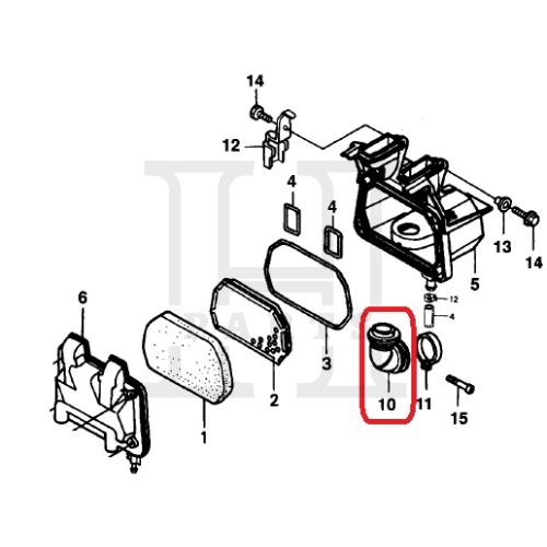 KARET SELANG HAWA KARBURATOR TUBE AIR CLEANER GRAND IMPRESSA  LEGENDA SUPRA FIT SUPRA 17253-GN5-900 ASLI ORIGINAL AHM HGP HONDA