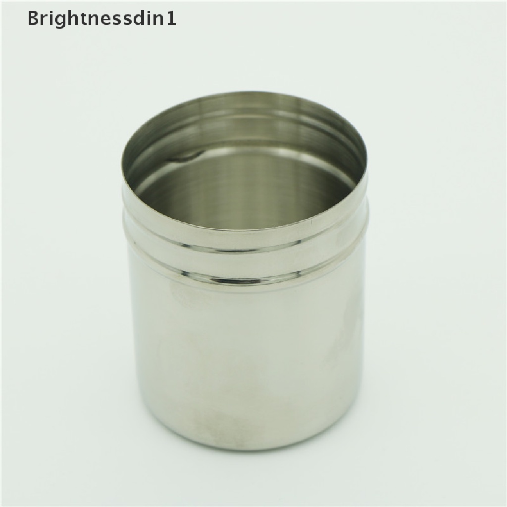 [Brightnessdin1] Pengocok Coklat Stainless Steel Icing Gula Bubuk Tepung Kakao Ayakan Kopi Butik