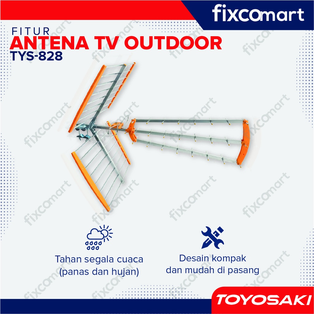 Antena TV Digital OUTDOOR Toyosaki TYS 828