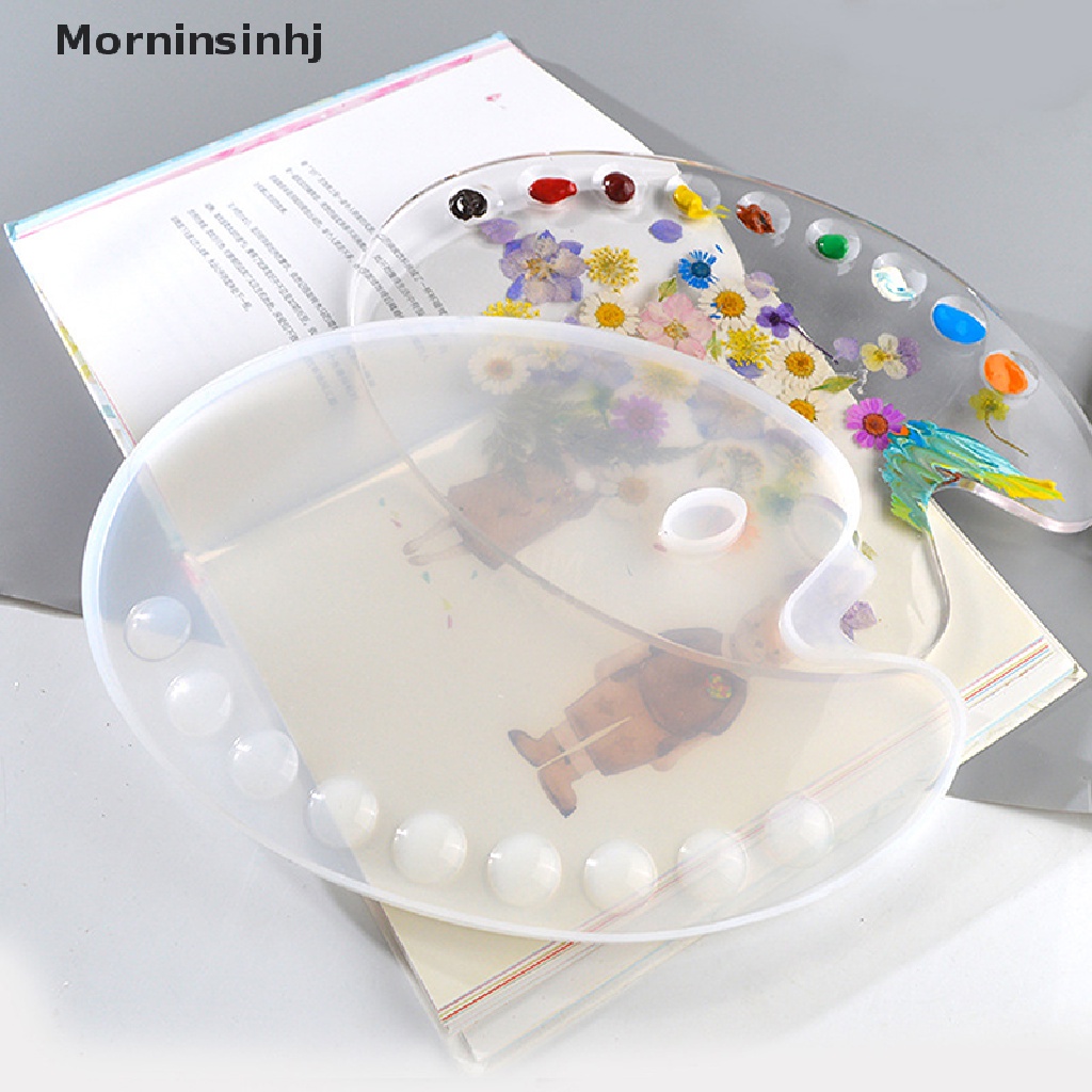 Mornin Handmade Palette Pigment Brush Resin Cetakan Cat Tray Kotak Alat Membuat Perhiasan id