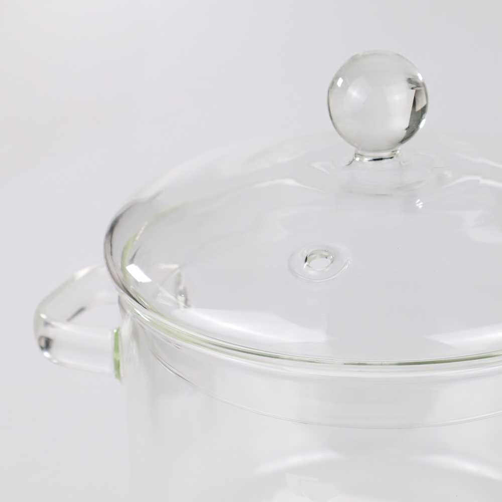 (BISA COD) FTIHSHP  Pot Panci Masak Stewing Soup Pot Borosilicate Glass - YWJ-1265