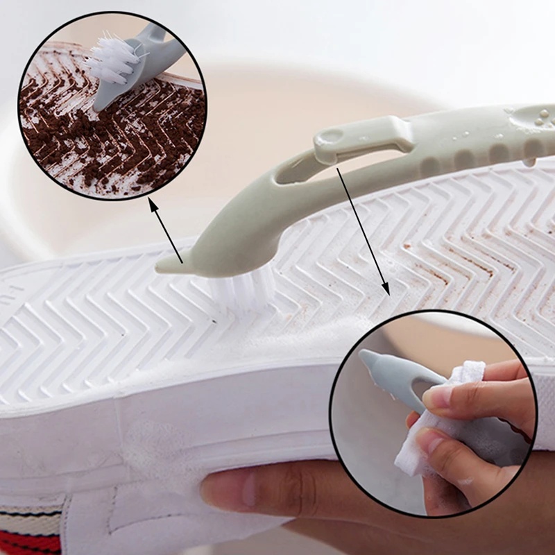 Sikat Sepatu Dua Kepala Dengan Gagang Panjang/Sikat Cuci Multifungsi/Alat Scrub Pembersih Dalam Rumah Tangga Untuk Lantai &amp; Bak &amp; Kamar Mandi &amp; Dapur