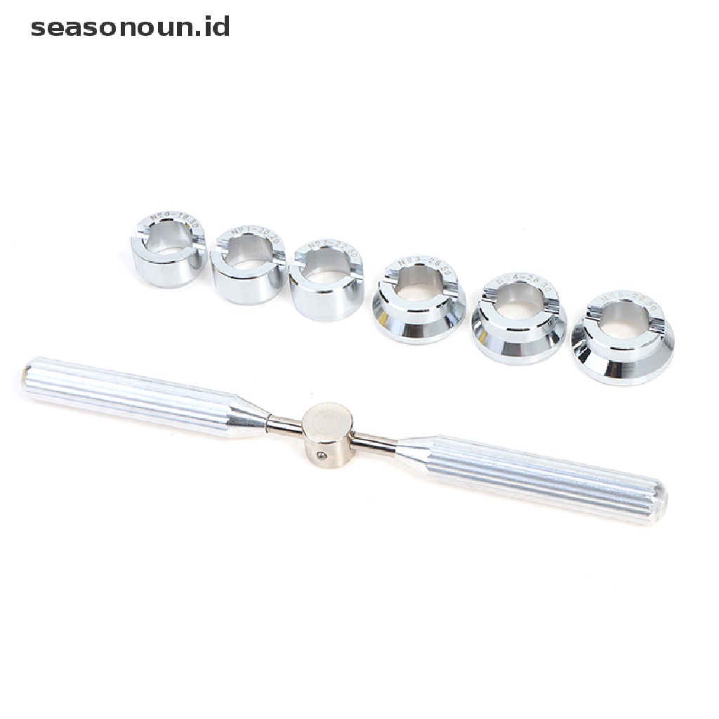 Seasonoun 1Set 5537alat Pembuka Belakang Jam Tangan Dies Kit Watch Case Cover Closer Untuk Rlx Tudor.