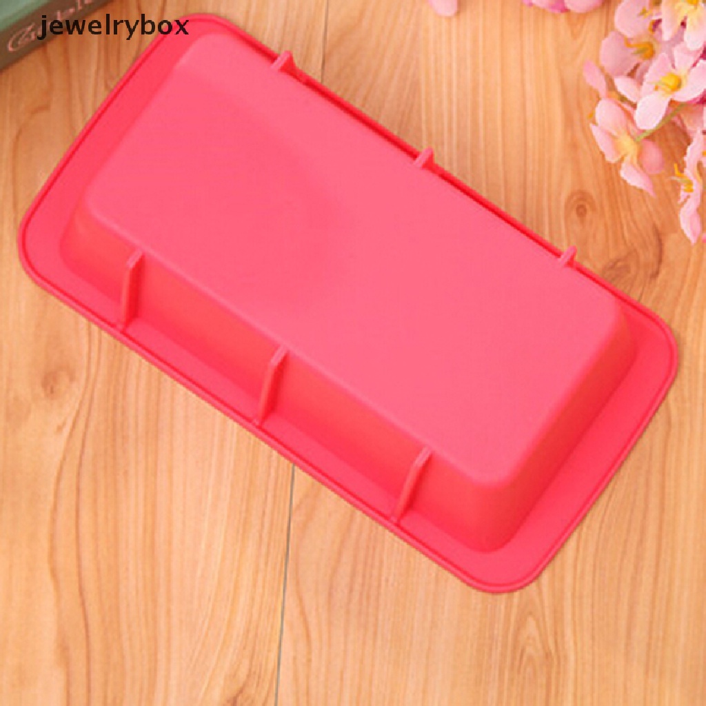 [jewelrybox] Persegi Panjang Silikon Non Stick Bread Loaf Cetakan Kue Bakeware Baking Pan Cetakan Oven  Butik