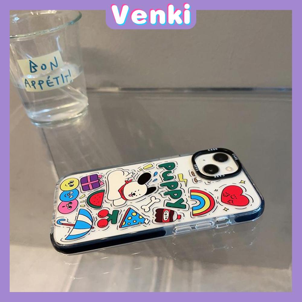 Case iPhone 11 Thicken Soft Silicone Big Hole Case Cute Cartoon Dog Camera Protection Shockproof Back Cover Compatible for iPhone 14 13 12 11 Pro Max 7 8 Plus X XR XS