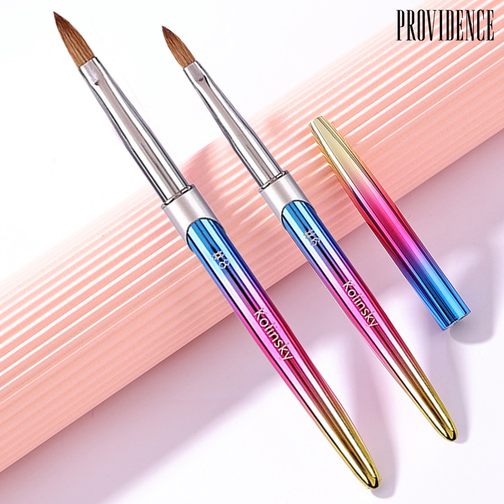 Providence Pena Kuku Dapat Digunakan Kembali Bulu Lembut Halus Indah Mengumpulkan DIY Kuku Nilon Warna Gradien Manicure Pensil Manicure Tools