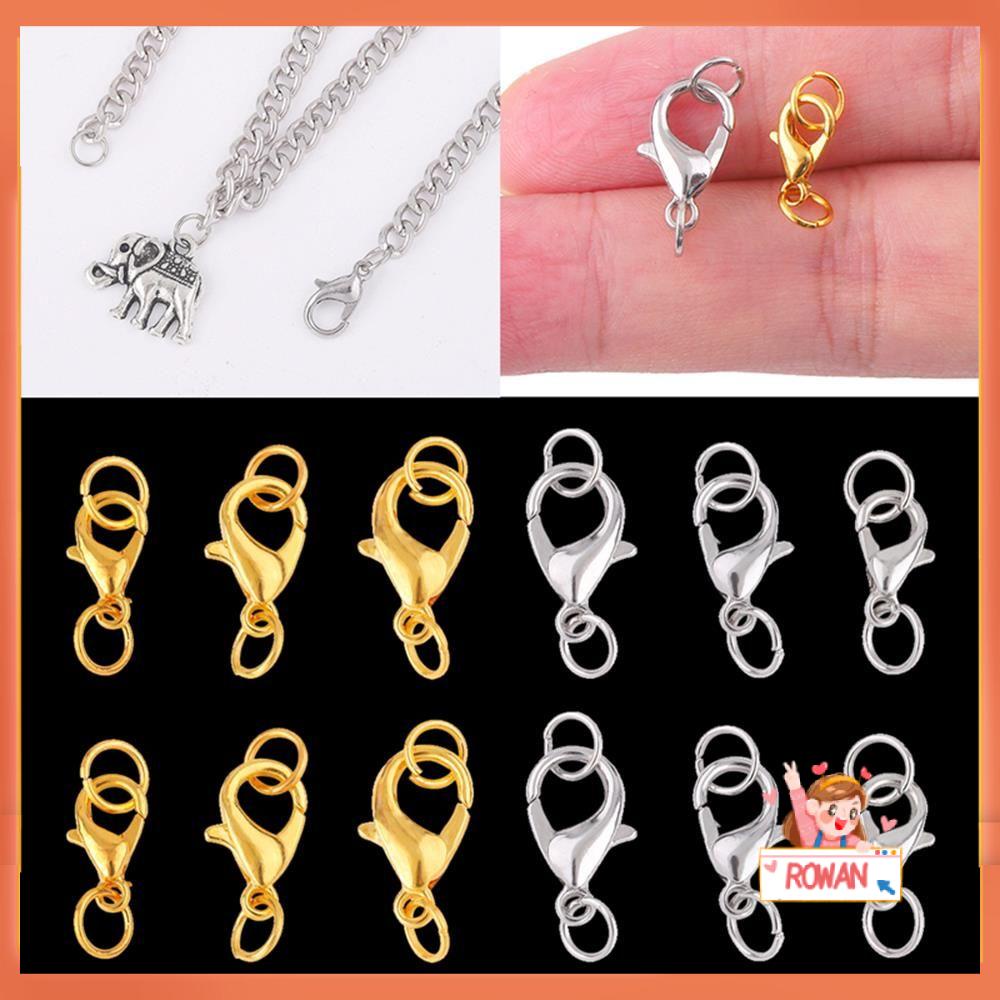 R-flower Lobster Clasp Bahan Stainless Steel Warna Silver Untuk Membuat Perhiasan Gelang Kalung DIY