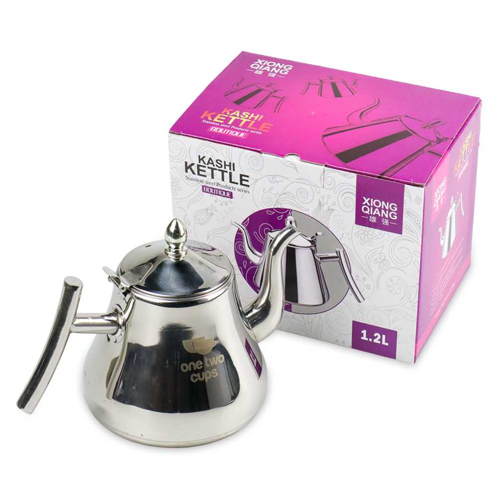 (BISA COD) FTIHSHP  Teko Air Teh Kopi Water Kettle Teapot 1L with Filter - HS4012