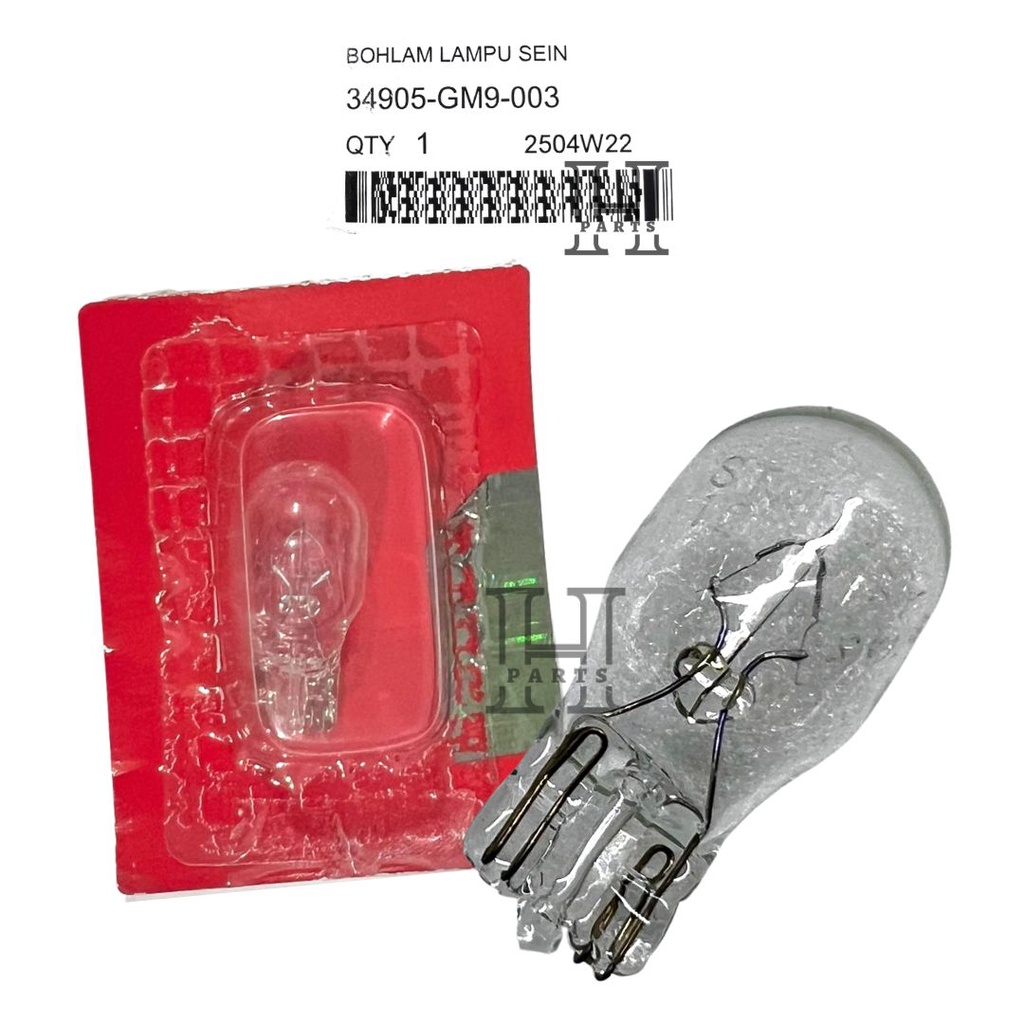 BOHLAM LAMPU SEIN LAMPU REM STOP BULB WINKER GRAND VARIO 110 KARBURATOR VARIO 125 150 FI ESP 34905-GM9-003 ASLI ORIGINAL AHM HGP HONDA