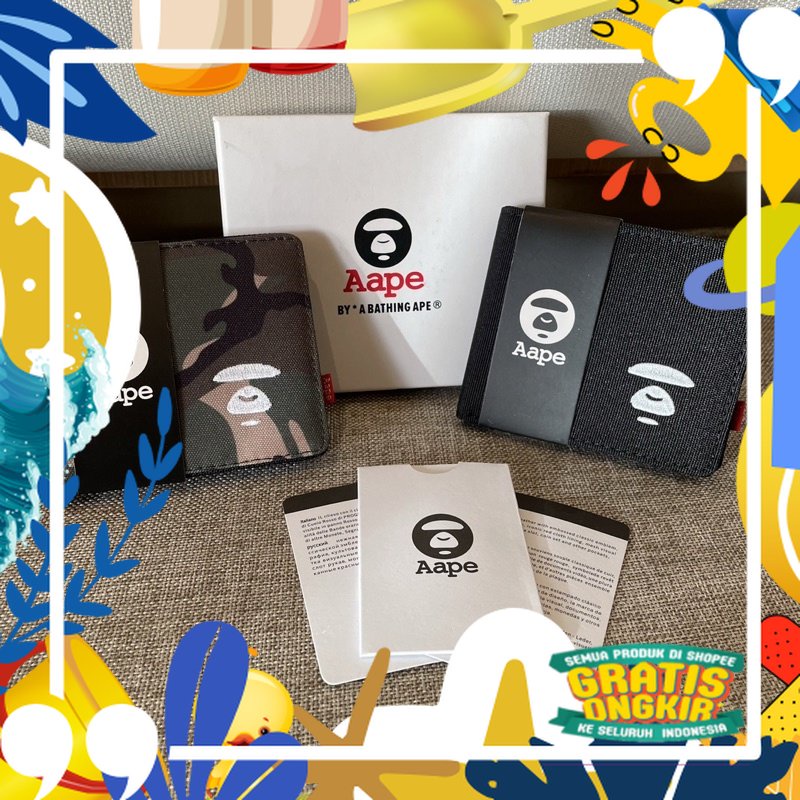 Super Mewah / AAPE WALLET / DOMPET LIPAT BAPE BY A BATHING AAPE