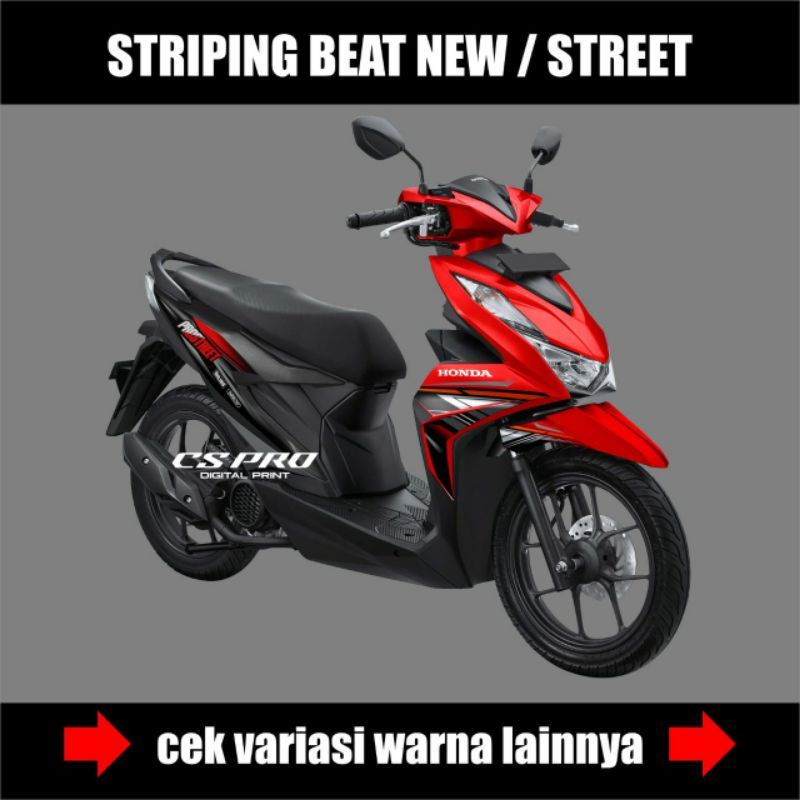 STRIPING STIKER ALL NEW HONDA BEAT 2020 - 2022 / DECAL STRIPING VARIASI MOTOR BEAT DELUXE