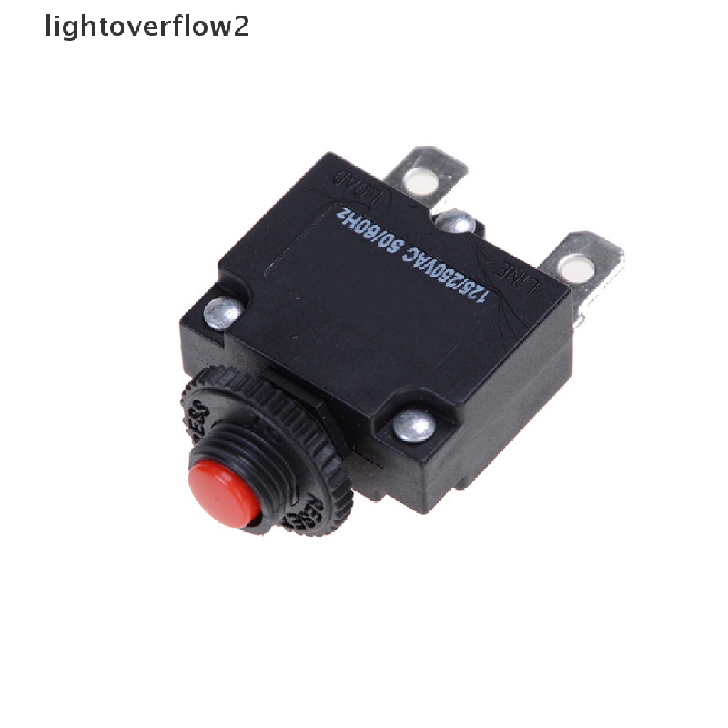 [lightoverflow2] 125/250VAC 15A Switch Push Reset Button Circuit Breaker Overload Protector Push Reset Button Circuit Breaker 125/250VAC 15A Switch Overload Protector Overload Pr