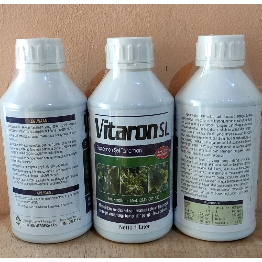 Suplemen Sel Tanaman VITARON SL 1 Liter