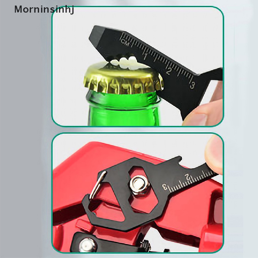 Mornin 6in1 Multi-Tool Pocket Key Chain Tool Kit Obeng Pembuka Botol id