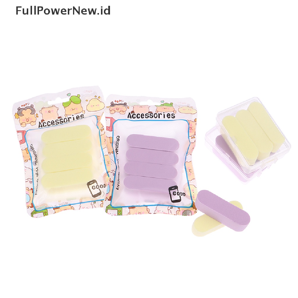 Power1 /3 /4Pcs Makeup Powder Puff Basah Dan Kering Alat Kosmetik Penggunaan Ganda Untuk Anak Perempuan ID