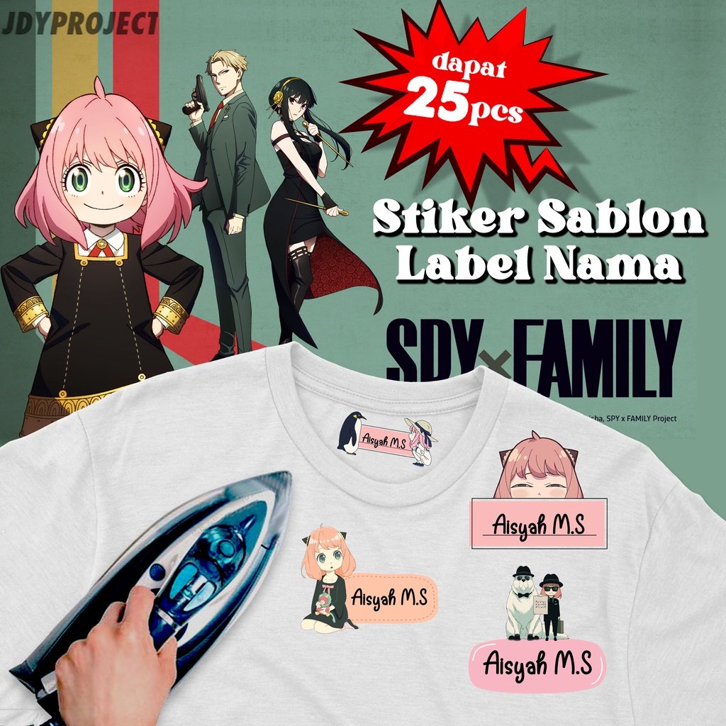 

STICKER NAMA ANYA SPY X FAMILY LABEL NAMA ANAK PESANTREN MURAH LABEL NAMA LUCU LABEL KAOS ANAK LUCU LABEL BAJU NAMA BAJU ANAK BAJU MUSLIM KAOS MUSLIMAH LABEL NAMA MUSLIM LABEL NAMA ANAK MURAH LABEL NAMA KARAKTER LABEL NAMA ANAK SEKOLAH JLO
