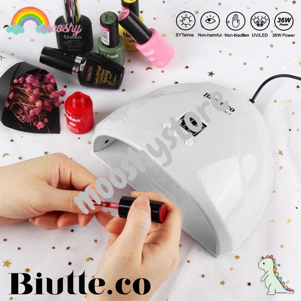 Mooshybeauty Pengering Kutek Kuku UV LED Nail Dryer 36W Pink - MS1Mini01