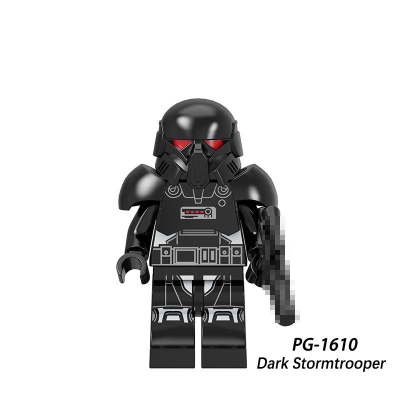 Star Wars Ren Knights Minifigure Black Warrior Hitam Warrior Cavalry Blok Bangunan Mini Figure Mainan Dekorasi Desktop