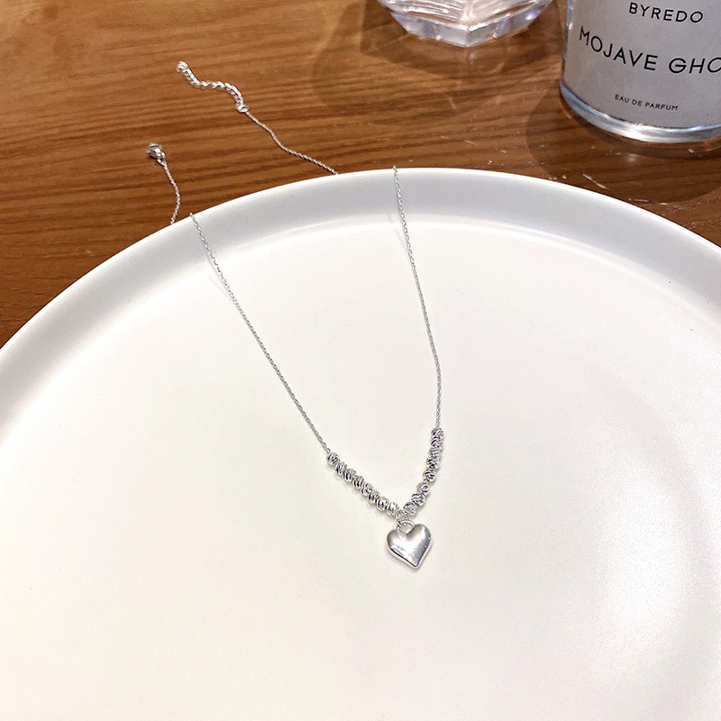 2023baru Manik Bulat Cinta Liontin Kalung Untuk Pria Dan Wanita Serbaguna Cinta Liontin Kalung vintage Kasual Klavikula Rantai Hadiah