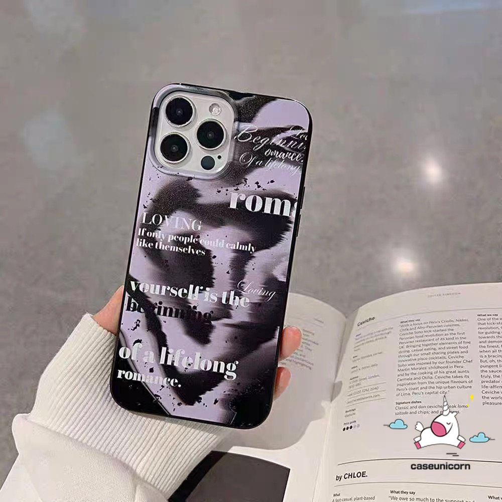 IPHONE Casing Ponsel Permen Glossy Tahan Guncangan Kompatibel Untuk Iphone11 14 12 13 Pro Max XR 7 8 Plus X XS Max SE 2020 Bintang Kartun Lucu Fashion Art Gradasi Pola Warna-Warni TPU Soft Cover