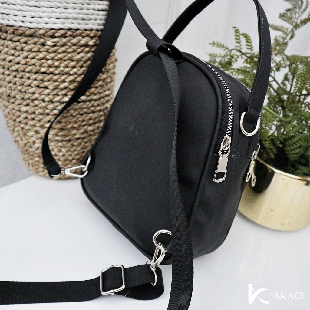 (COD) tas ransel 4 ruang multifungsi bisa selempang bahan nilon cocola bordir 06-6942