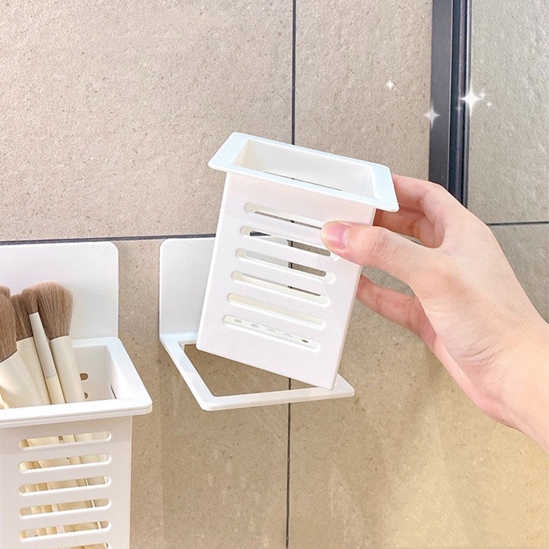 Tempat Benda Peralatan Mandi Kosmetik Kotak Penyimpanan Perhiasan Yang Dipasang Di Dinding Removable Kamar Mandi Tempat Rak Peralatan Makan Drain Storage Basket Bantalan Kuat Organizer Rak