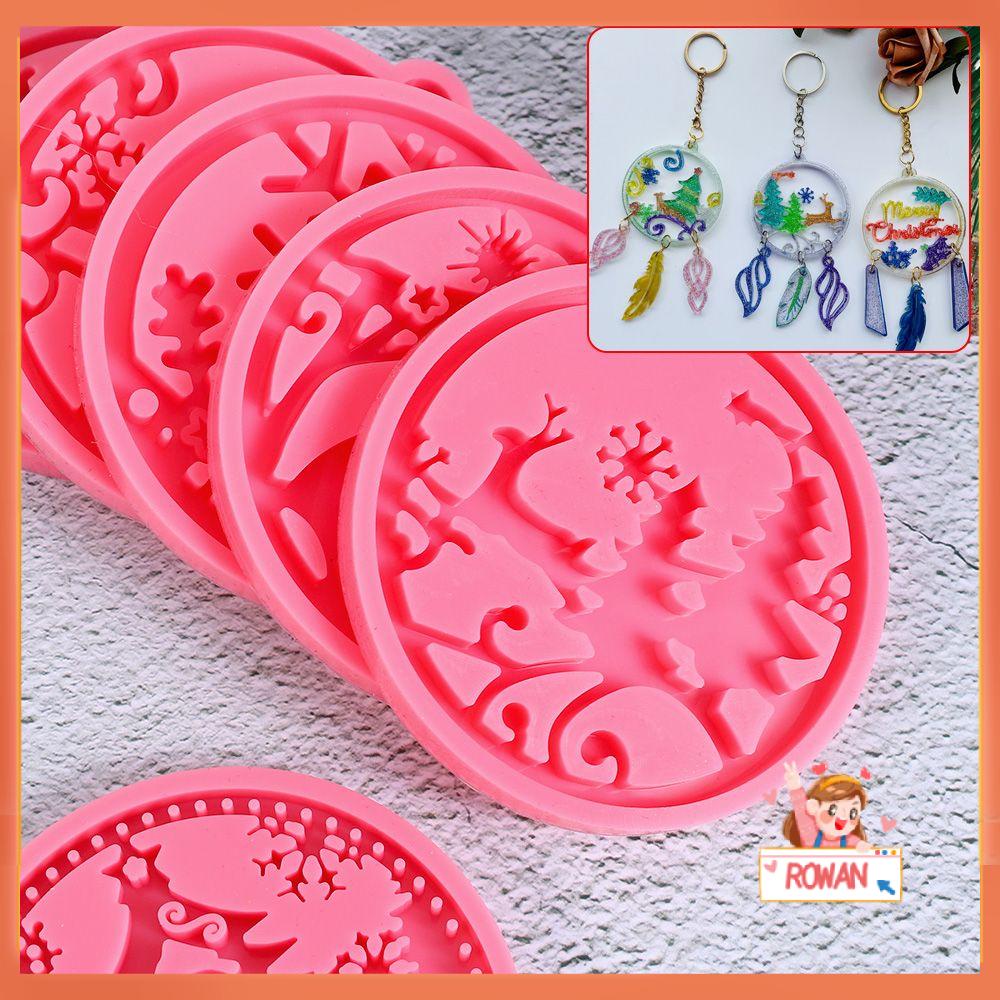 R-flower Christmas Ball Mold Resin Kerajinan Kue Tools Clay Mold Alat Membuat Perhiasan