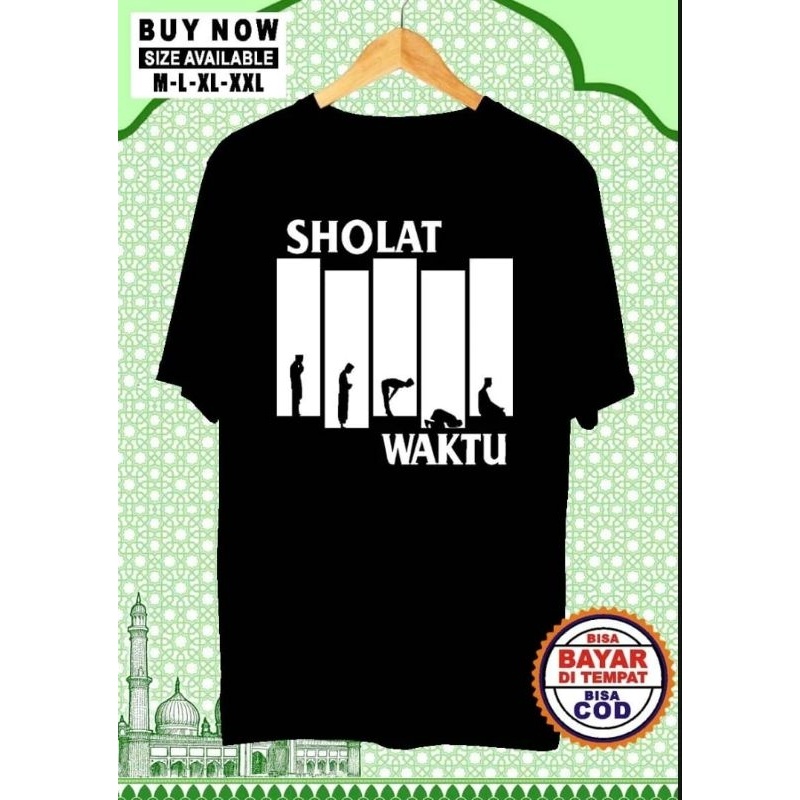 Kaos Dakwah Sholat Lima Waktu