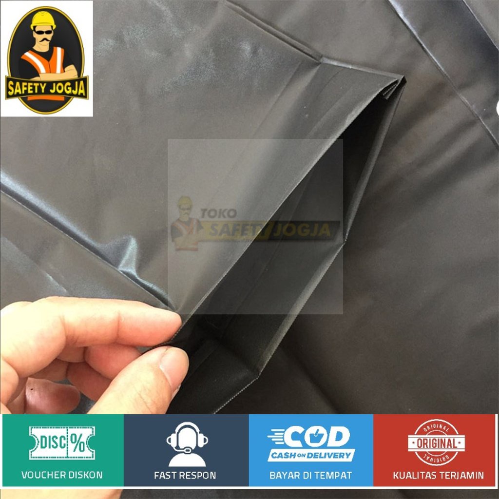 Jas Hujan Raincoat Import Portable Poncho With Hood TY876 Black